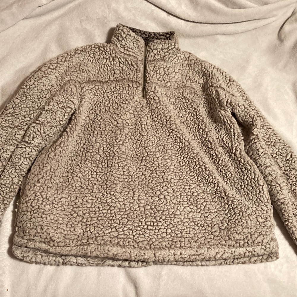 A gray comfy sweater